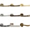 Set nine types of metal door handles