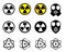 Set of Nuclear icons in many style