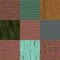 Set of old roof seamless generated textures