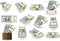 Set of One Hundred Dollars Banknotes