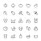 Set of Outline stroke Baby icon