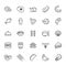 Set of Outline stroke Food icon