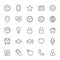 Set of Outline stroke General icon
