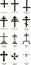 Set ov vector Christian crosses