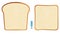 Set of pack of sliced bread or toast bread realistic bread bakery sliced fresh wheat.