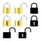 Set of padlock