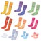 Set of pairs of funny socks
