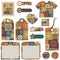 Set of patchwork designs