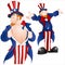 Set of Patriotic Uncle Sam Vector