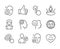 Set of People icons, such as Engineering, Uv protection, Like hand. Vector