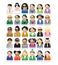 Set of peoples icons