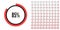 Set of percentage diagrams with scale from 1 to 100 percent. Pie chart of percentages for infographic, user interface. Progress,