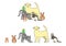 Set of pets illustration