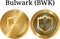 Set of physical golden coin Bulwark BWK