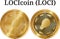 Set of physical golden coin LOCIcoin LOCI