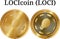 Set of physical golden coin LOCIcoin (LOCI)