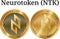 Set of physical golden coin Neurotoken NTK