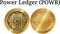 Set of physical golden coin Power Ledger POWR