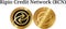 Set of physical golden coin Ripio Credit Network RCN