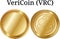 Set of physical golden coin TransferCoin TX