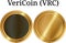 Set of physical golden coin TransferCoin TX