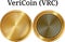 Set of physical golden coin TransferCoin TX