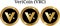 Set of physical golden coin VeriCoin VRC