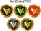 Set of physical golden coin VeriCoin VRC