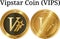 Set of physical golden coin Vipstar Coin VIPS