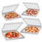 Set pizza boxes