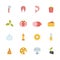 Set of pizza icons