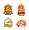 Set of Pizza Labels and Badges.