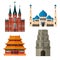Set of Place of Worship for Different Religions