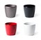 Set of plastic flowerpots for indoor plants