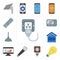 Set of Plug, Light, Microphone, Dashboard, Smart home, Lighting, Thermostat, Remote, editable icon pack