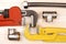 Set of plumbing and tools