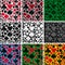 Set poker pattern. Set seamless casino background or worn