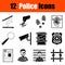 Set of police icons