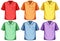 Set of polo shirt different color