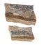 Set of polymictic sandstone rocks cutout