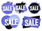 Set Pre-Order Sale banners design template, discount tags