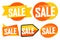 Set Pre-Order Sale banners design template, discount tags