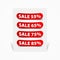 Set of price tags icons sticker sale