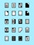 Set of program file formats icons,File extensions vector