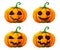 Set pumpkin halloween watercolor painting illustration design white isolated clipping path