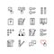 Set of questionnaire and Survey vector icon. Contains such Icons as list, comment, customer reviews, internet, opinion and more.