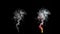 Set of realistic 3D animations of cigarette smoke waves or steam in white and gray, fire or hot bonfire, arson, ignition