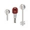 Set of realistic metal vector keys old and modern house keys