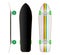 set of realistic skateboard deck template isolated. eps vector.