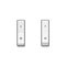 Set of realistic toggle switches in on and off positions, vector illustration